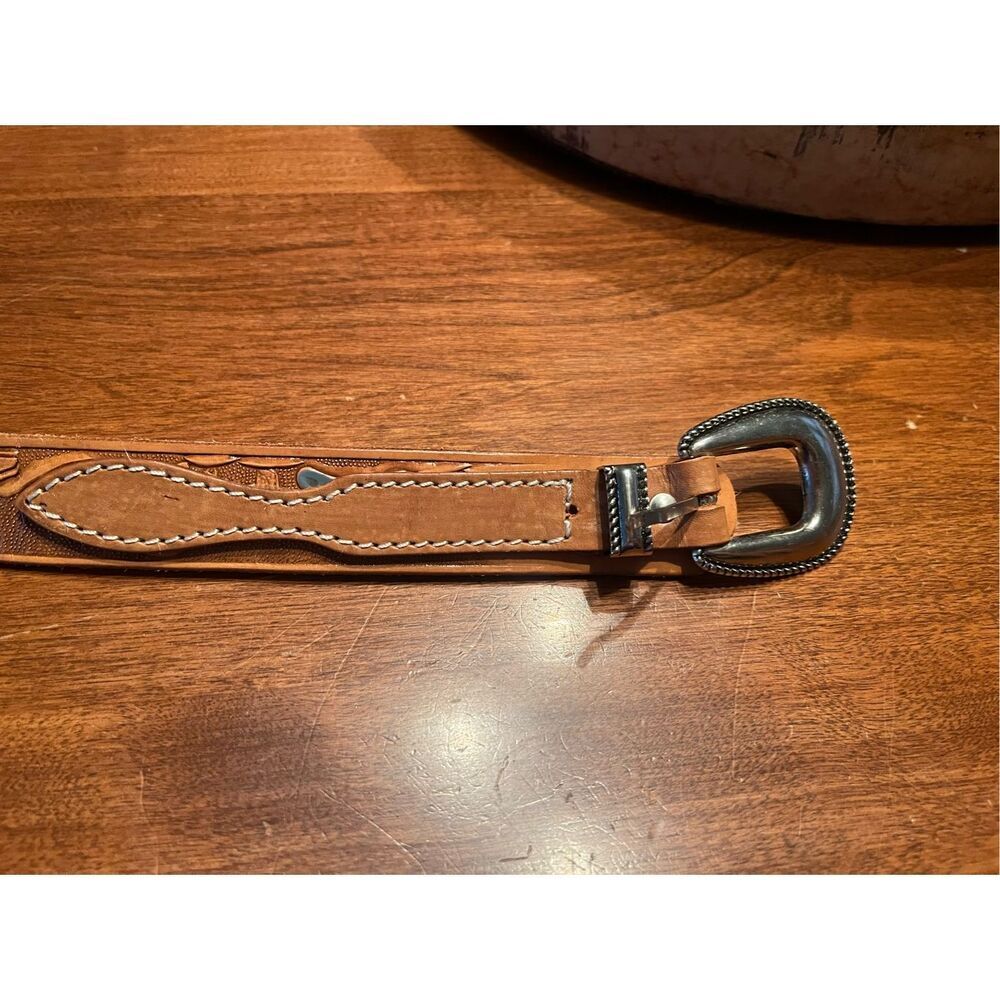 Western Women’s Horse Belt Western Belt Leather - Picture 3 of 7